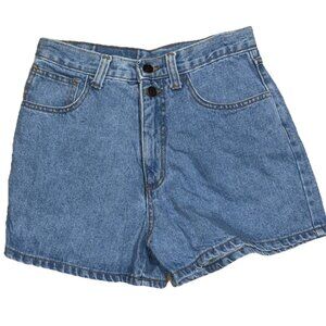 Vintage POP Jeans Blue Denim Shorts USA Size 7 / 8 High Rise